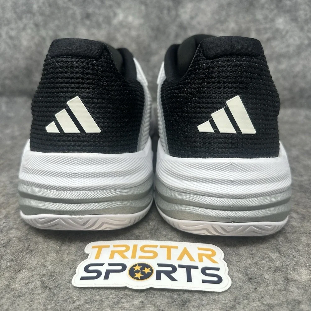 Adidas Barricade 13 Tennis Shoes Mens Size 13 White Black IF0465 Pickleball